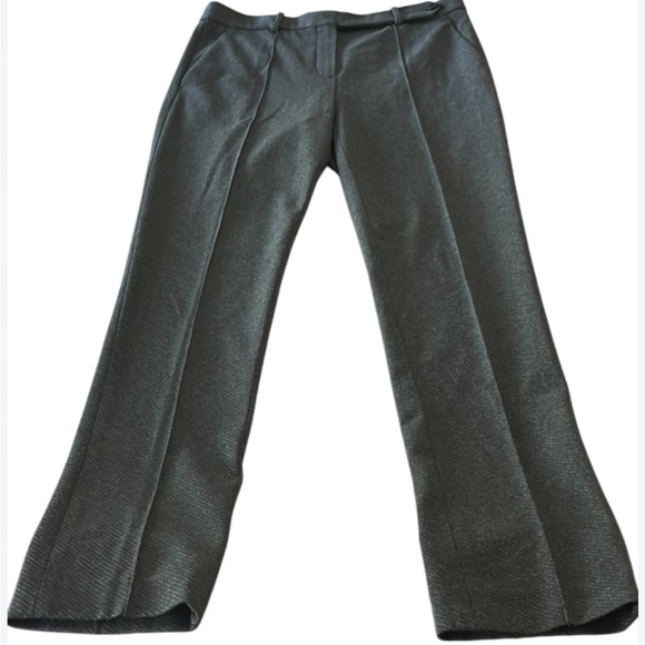 THEORY PINTUCK PANT KNIT TWILL 2 - Dark Grey Charcoal - Size 8 - Picture 2 of 13